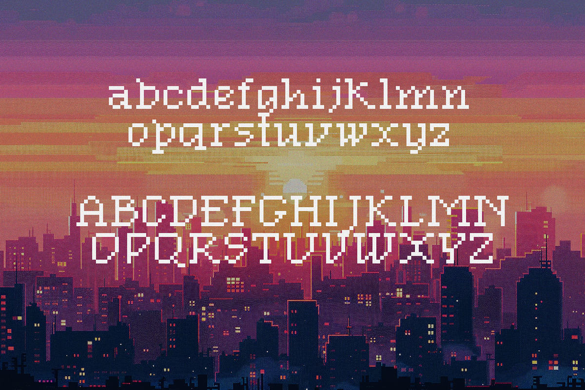 Pixel Punk - 8-Bit Serif Typeface, a Serif Font by HipFonts (Photo 4 of 6)
