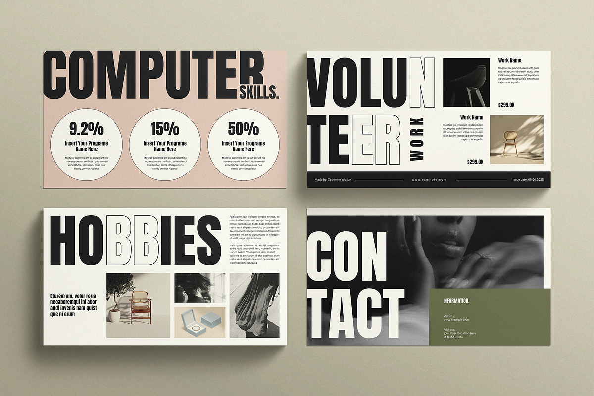 CV Presentation Template, a Presentation Template by TemplatesForest