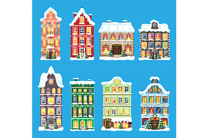 City House Covered Snow Set, an Object Graphic by Abscent