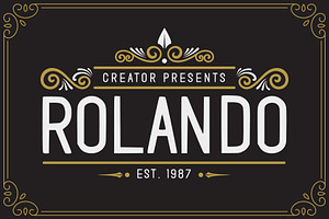 Rolando Vintage Font