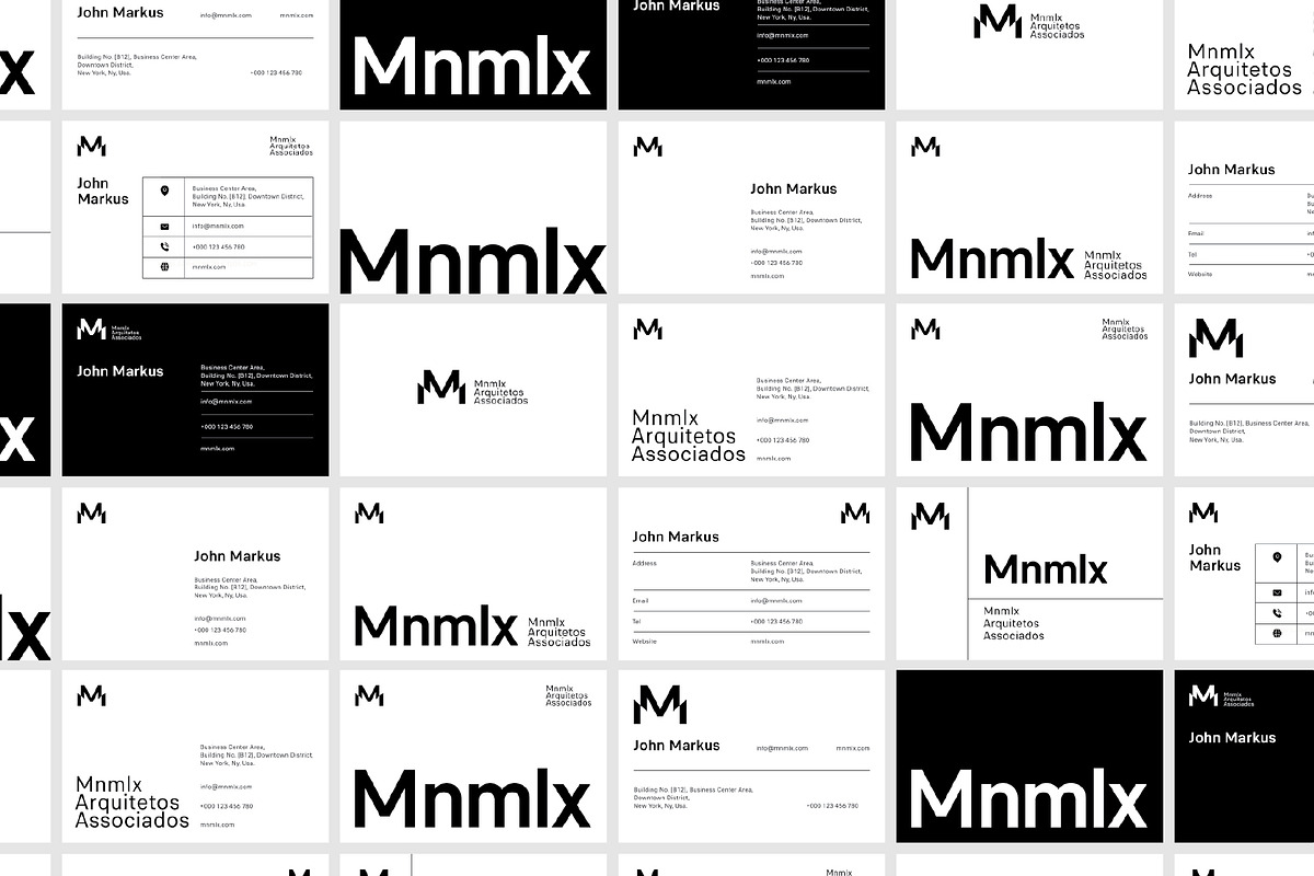 Minimal Business Cards - Bundle 01, a Business Card Template by MustaART (Photo 2 of 10)