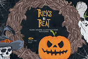 Tricks no Treat - Graphic set, a Decorative Illustration by VP Fonts (Thumbnail 1 of 10)