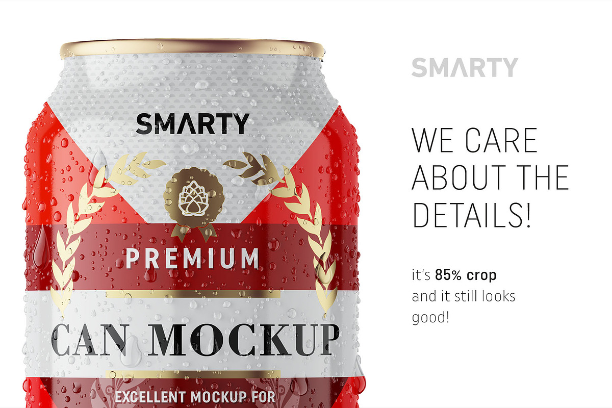 Beer can mockup 330ml, a Packaging Mockup by Smarty Mockups (Photo 4 of 5)