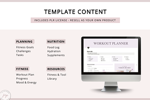 Notion PLR Template Workout Planner