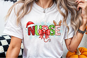 Christmas Nurse,Cute Santa PNG, an Illustration by Sublimation Artist (Thumbnail 3 of 9)