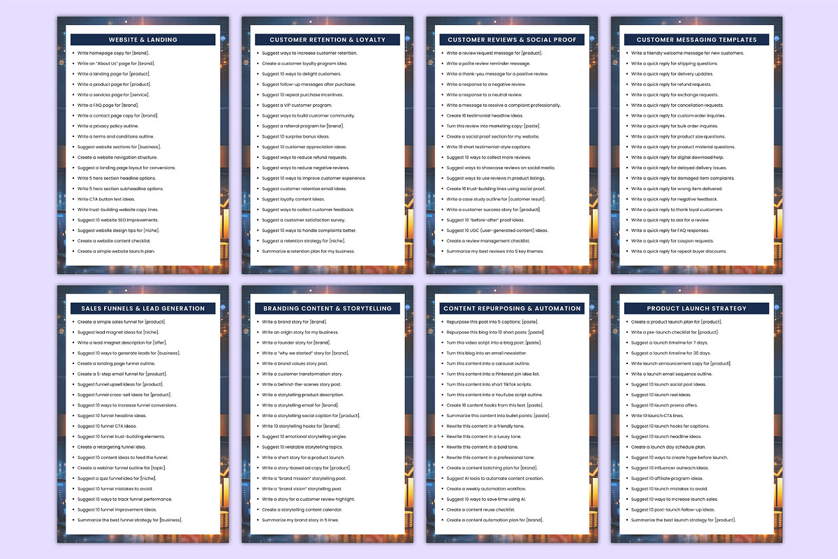 1000 AI Prompts Business & Marketing, a Stationery Template by Mustafiz (Photo 6 of 8)