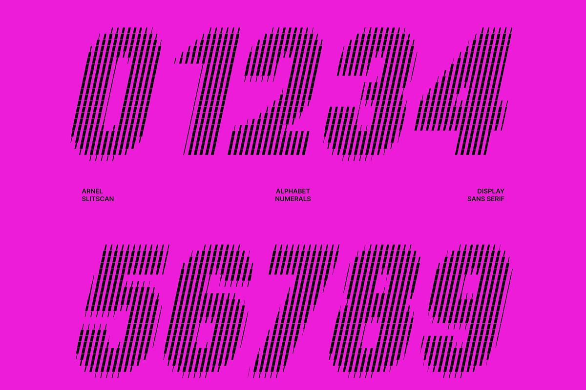 Arnel Slitscan, a Sans Serif Font by Craft Supply Co. (Photo 5 of 8)