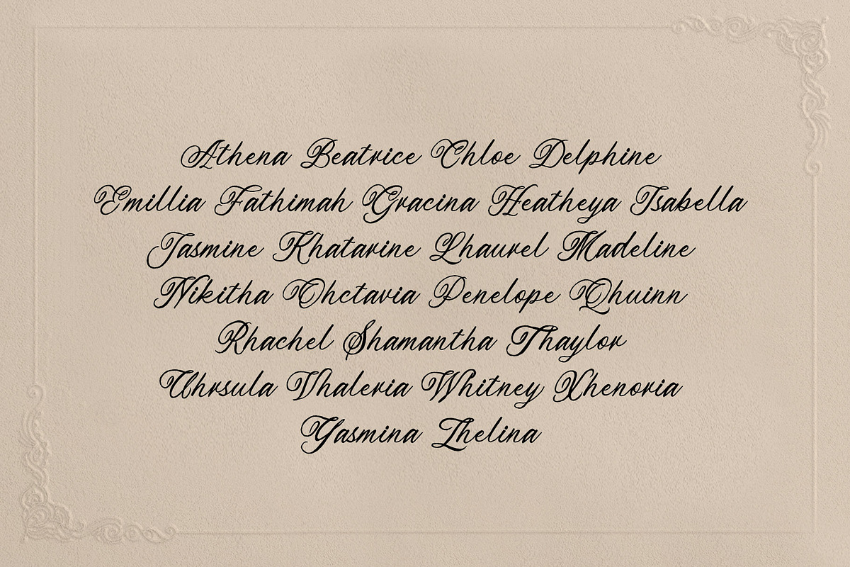 Atelier Grande Vintage Script Font, a Handwritten Font by RantautypeStudio (Photo 5 of 17)