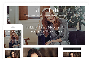 Responsive Blogger Template -AleStar