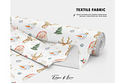 Vintage Christmas Santa face pattern, a Pattern Graphic by Milatoo (Thumbnail 3 of 4)