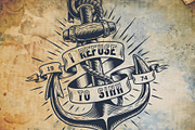 Old school tattoo Mooring font, a Script Font by DGIM studio (Thumbnail 4 of 6)