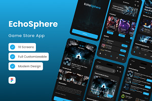 EchoSphere - Game Store Mobile App, an App Template by trabaskriya