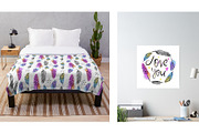 Feathers Pattern Collection, a Pattern Graphic by MarynArts (Thumbnail 4 of 7)