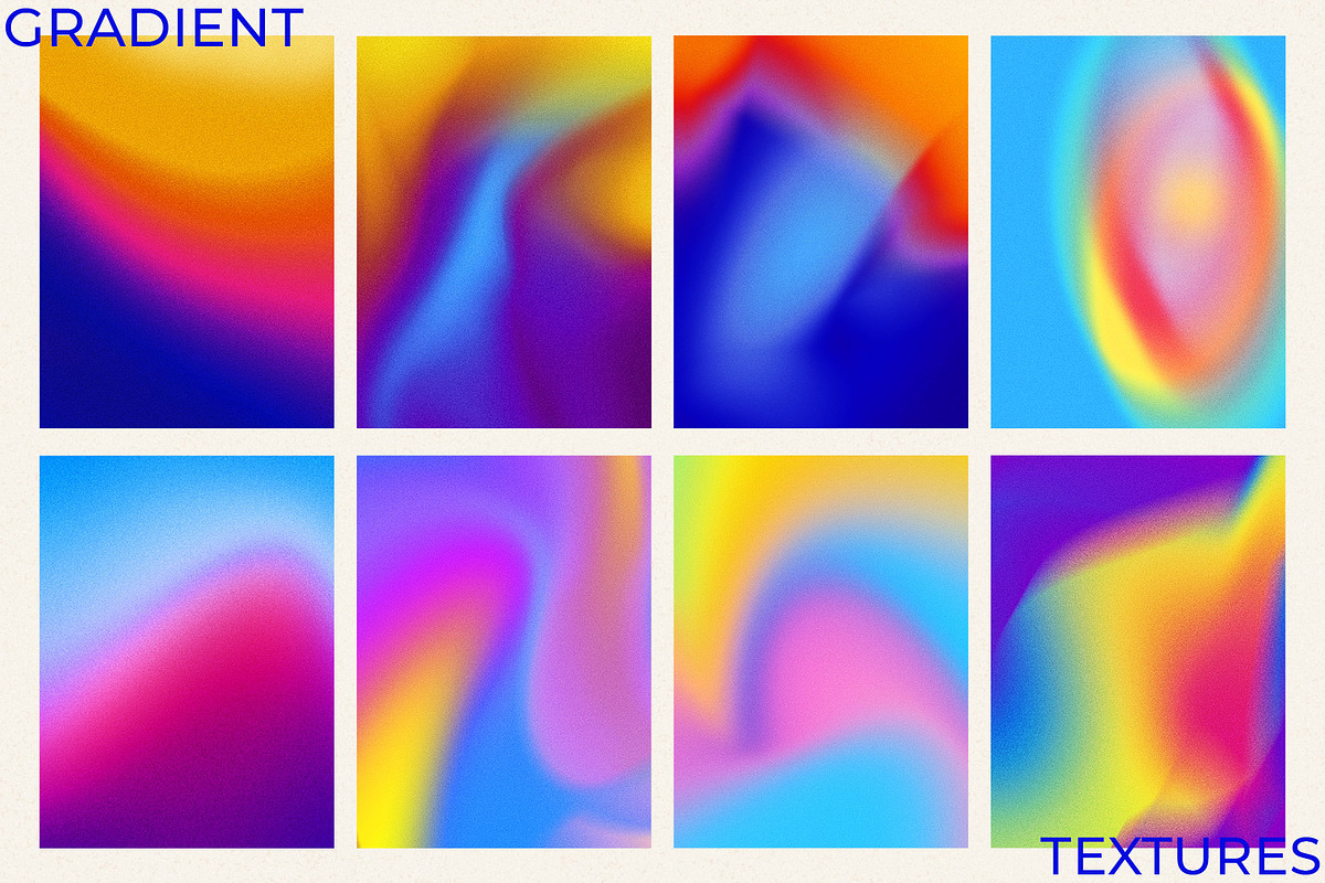 Grainy Gradient Textures & Shapes, an Object Graphic by CatJello Graphics (Photo 6 of 38)