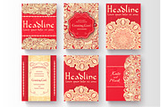 Set of Indian country ornament cards, a Brochure Template by LineTale (Thumbnail 2 of 2)
