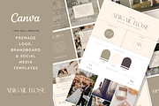 CANVA Logo, Brand board & Socials, a Branding & Logo Template by So Darling Studio (Thumbnail 1 of 8)