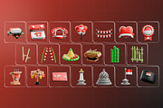 Independence Day Icon 3D Pack, an Object 3D Model by Haps Space (Thumbnail 4 of 5)