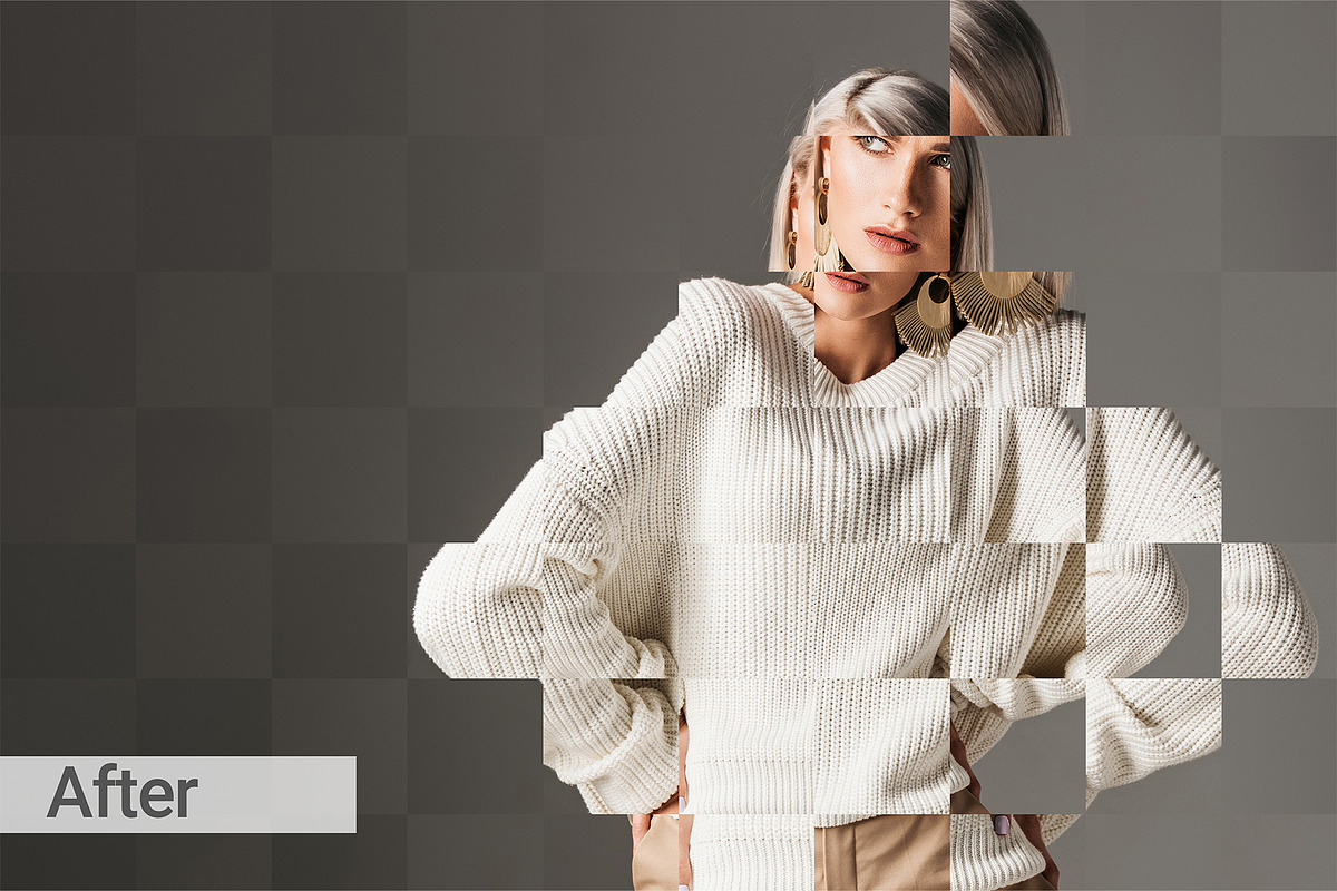 Fragmented Mosaic Photo Effect, a Layer Style Add-On by graphypix (Photo 2 of 9)
