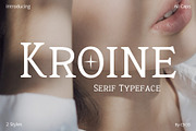 Kroine – Serif Typeface, a Serif Font by Craft Supply Co. (Thumbnail 1 of 8)