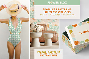 Flowerbox Retro Floral Patterns