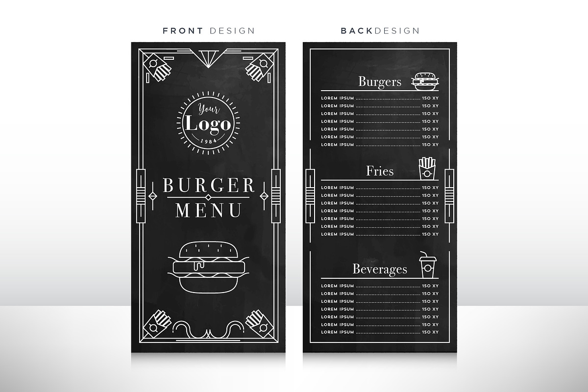 90 Linear Style Menu Designs, a Templates & Theme by Kursat Unsal (Photo 17 of 23)