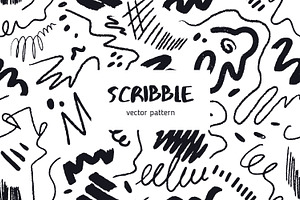 Scribbles, doodles seamless pattern, a Pattern Graphic by Good Studio