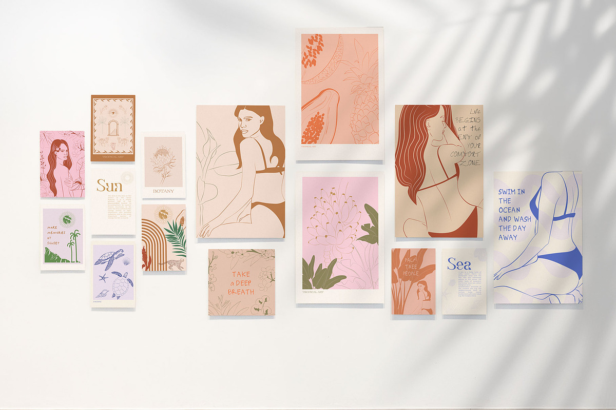 Poster Gallery Bundle, a Decorative Illustration by Mio Buono (Photo 13 of 82)