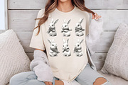 Watercolor Bunny Illustration PNG, an Animal Illustration by DreamCafeArt (Thumbnail 5 of 6)