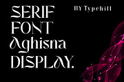 Aghisna Display, a Script Font by Typehill (Thumbnail 2 of 12)