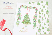 Mahjong Christmas Tree Clipart, a Decorative Illustration by LABFcreations (Thumbnail 3 of 4)