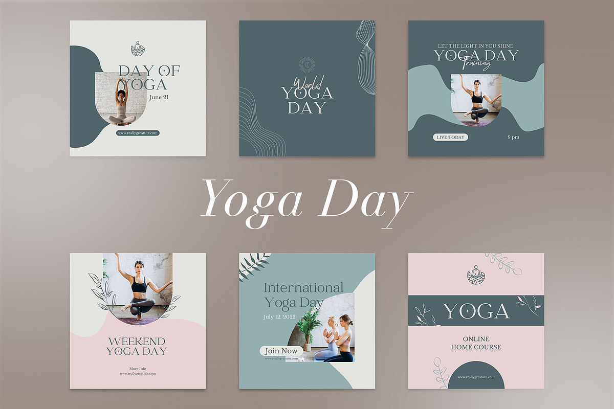 Yoga Instagram | CANVA Template, a Social Media Template by Azruca (Photo 11 of 17)