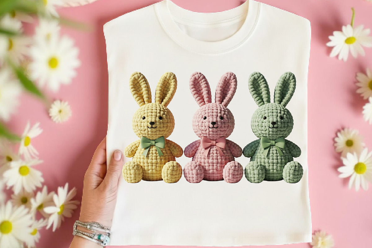 Easter Crochet Bunny PNG, an Illustration by DreamArtGraphic (Photo 3 of 4)