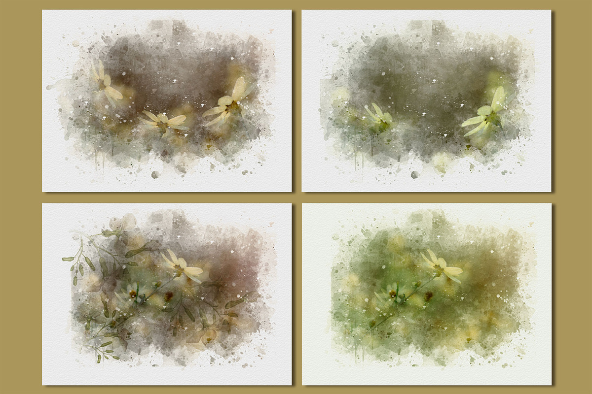Poetic Watercolor Backgrounds, a Pattern Graphic by Suna Kosem (Photo 21 of 26)