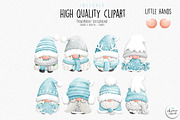 Winter gnome clipart, gnome clipart, a Seasonal Illustration by Chonnieartwork (Thumbnail 3 of 6)