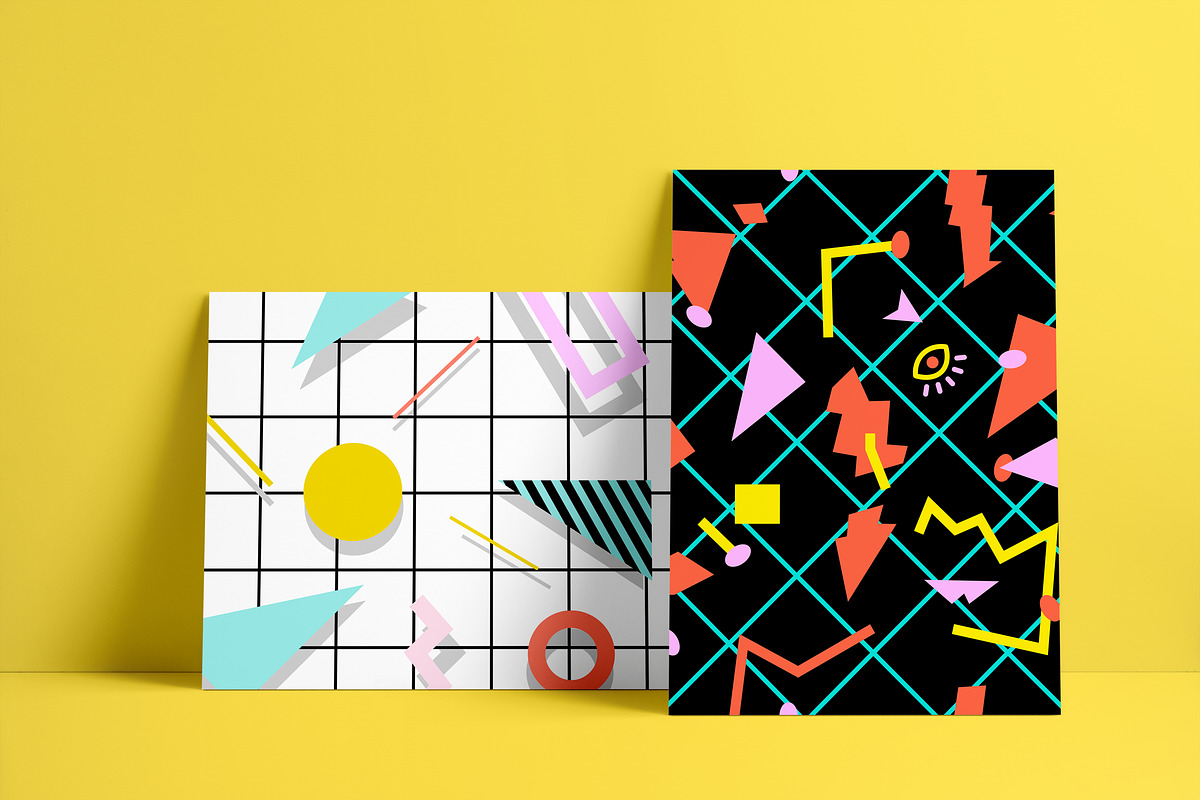 16 PATTERNS | Geometric style set, a Pattern Graphic by PonyHead