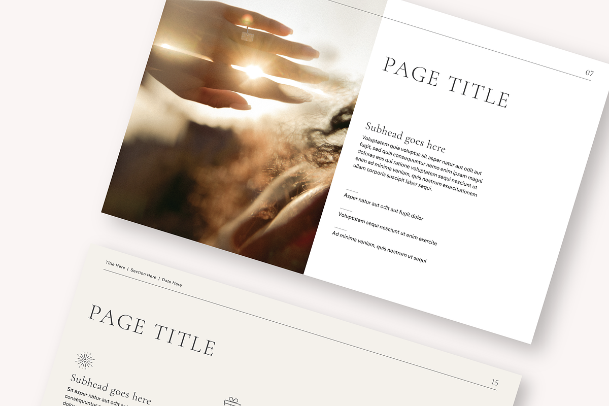 Elegant Presentation Template, a Presentation Template by LoCain Design (Photo 2 of 7)
