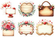 Valentine Wooden Signs Clipart, an Illustration by Designworld (Thumbnail 3 of 5)