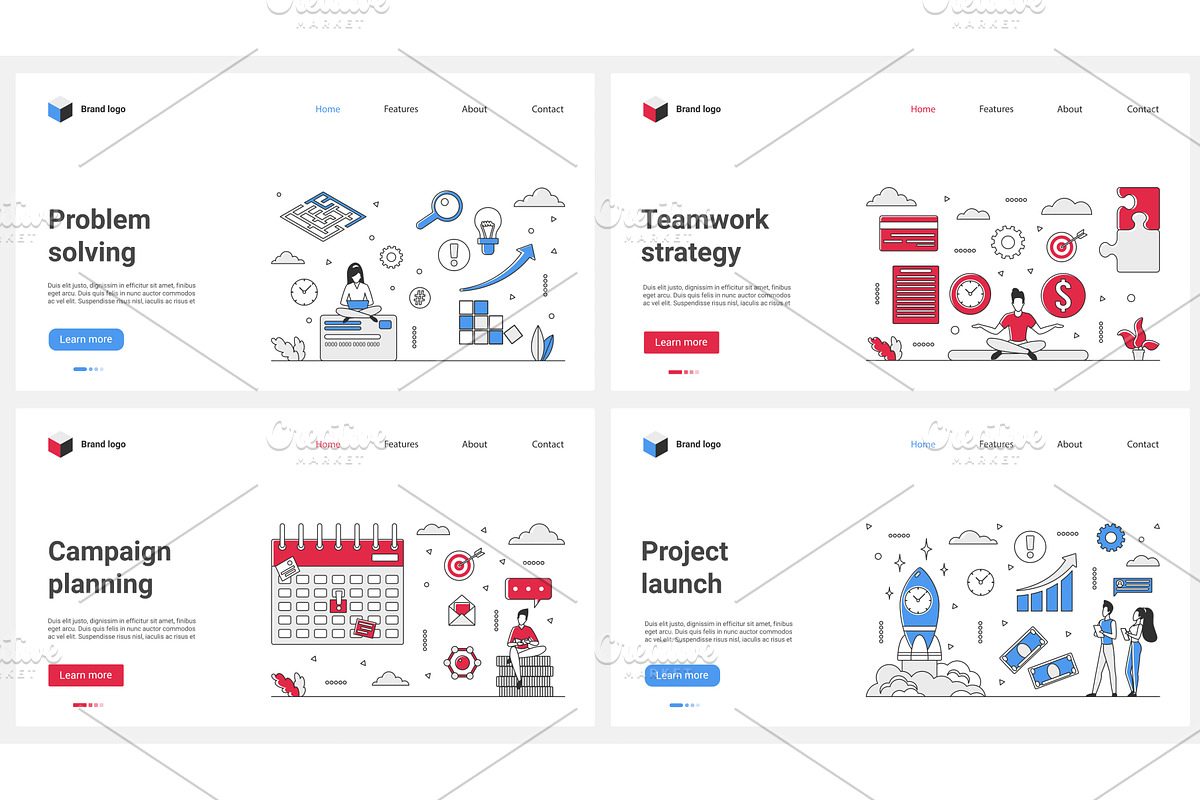 Campaign and startup planning, team, a Person Illustration by Lemberg Vector