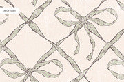 Coquette Bows & Rococo Pattern, a Wallpaper Graphic by Yello_illustration (Thumbnail 5 of 16)