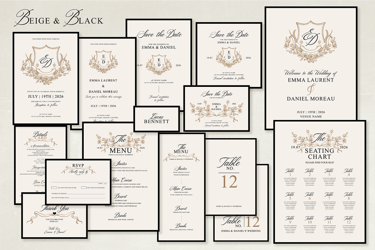 Old Money Wedding Suite preview 8
