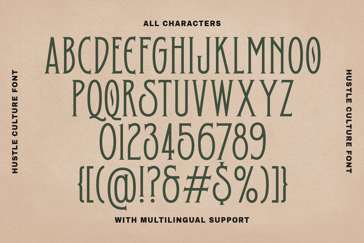 Hustle Culture Vintage Display, a Serif Font by Letterhend Studio (Photo 8 of 10)