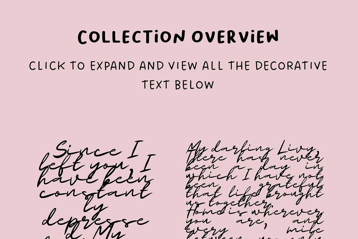 52+ Romantic Decorative Text Designs, an Object Graphic by The Journey Atelier (Photo 6 of 17)