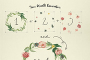 Watercolor flower DIY Pack, an Illustration by Blessed Print (Thumbnail 5 of 7)