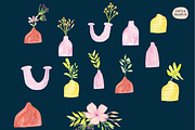 Colorful Watercolor Floral and Vase, an Object Graphic by Kartika Prints (Thumbnail 2 of 4)
