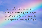 Rainbow Wishes Script, a Script Font by Beck McCormick (Thumbnail 2 of 9)