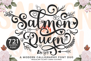 Salmon Queen Font Duo