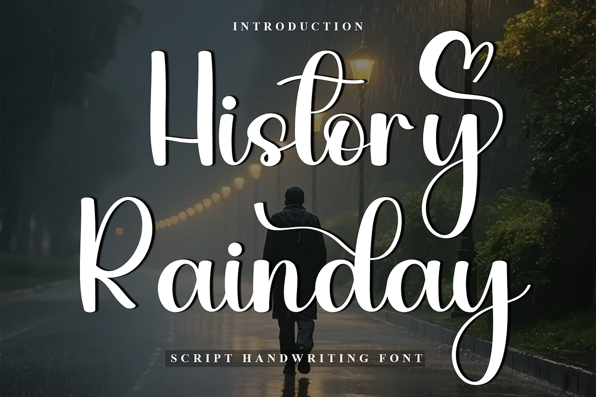 History Rainday, a Handwritten Font by FreshTypeINK (Photo 1 of 8)