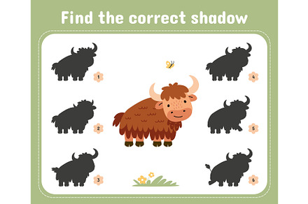 Find correct yak shadow. Funny yaks