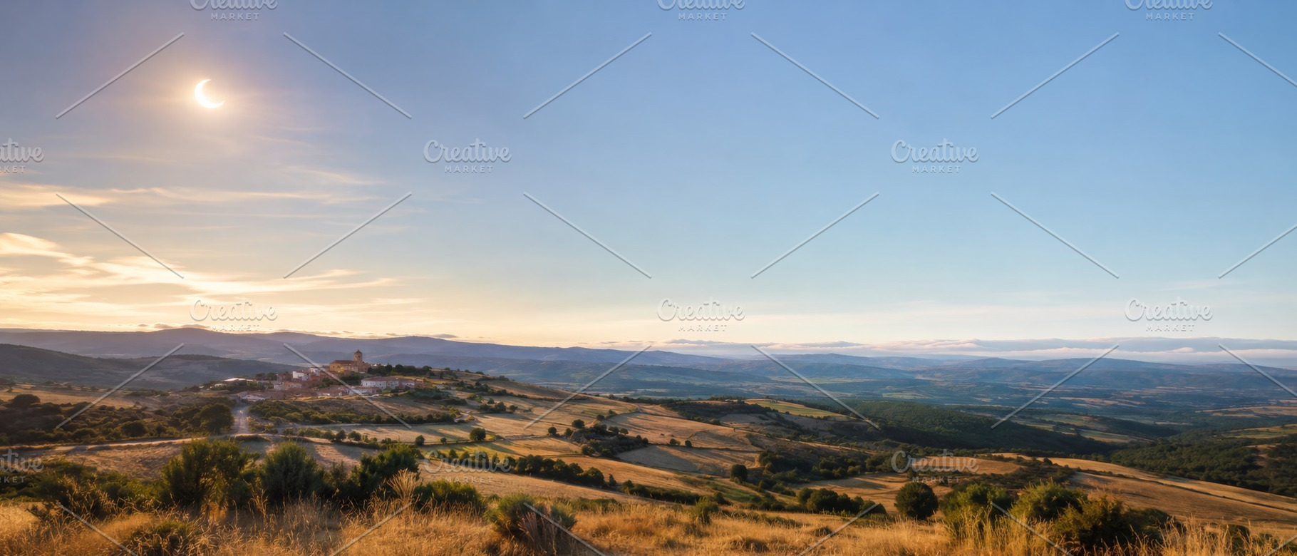 Solar eclipse over European countrys, a Photo by Dvoevnore photos