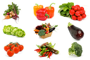 Vegetable collection stock photo containing arrangement and basket